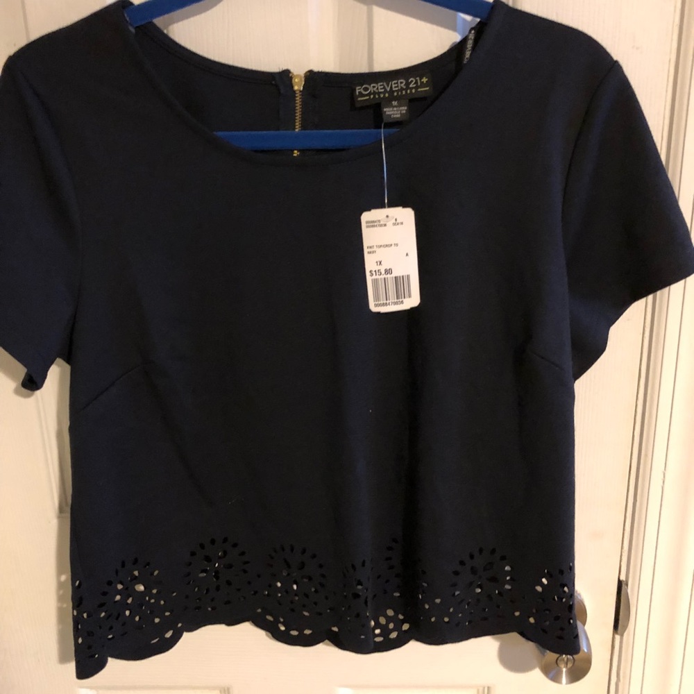 Laser cut crop top